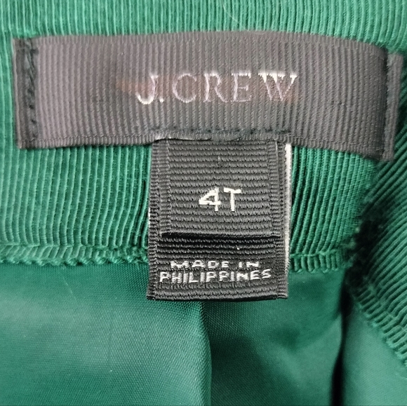 J. Crew Shirt Tail Wool Blend Mini Skirt in Forest Green Sz. 4 Tall - Picture 7 of 7